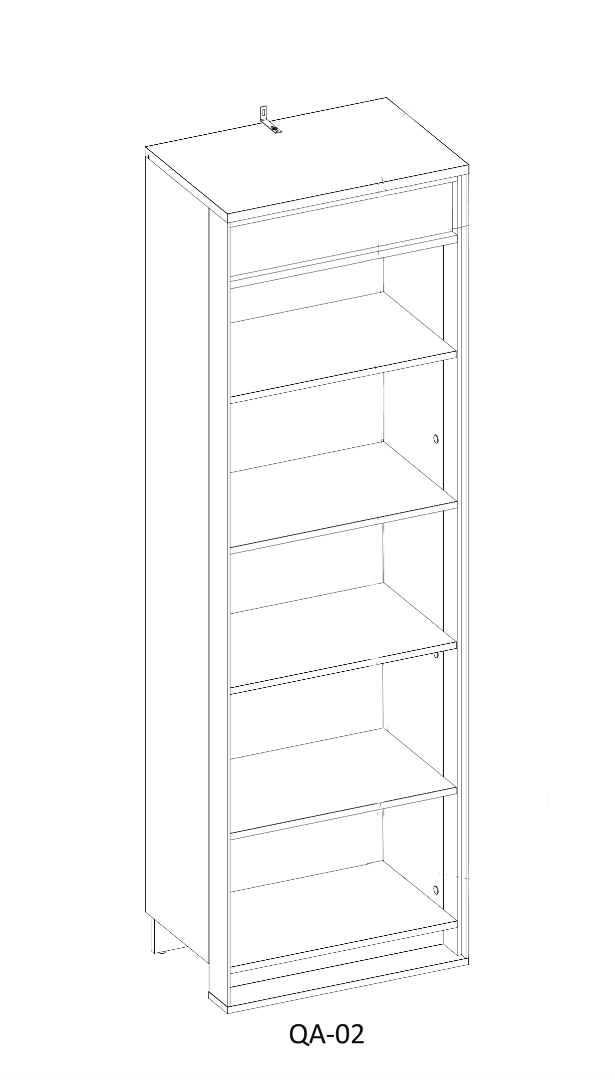 Quant QA-02 Hinged Door Wardrobe 60cm