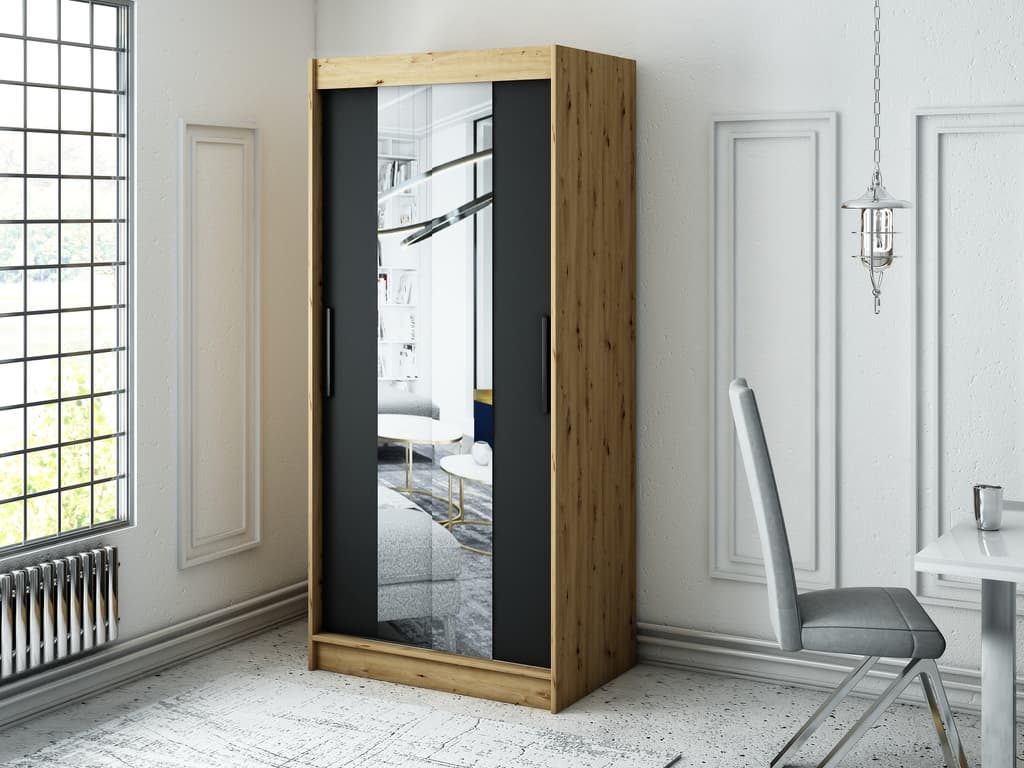 Leto T1 Sliding Door Wardrobe 100cm - product image 2