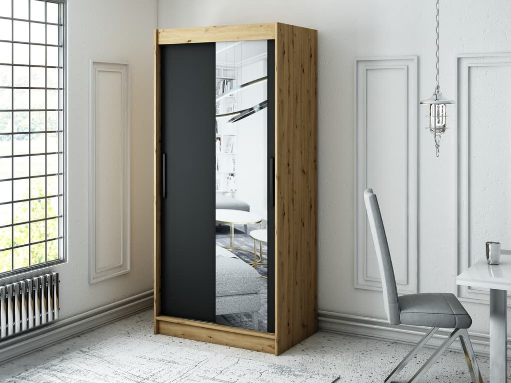 Leto T2 Sliding Door Wardrobe 100cm - product image 2