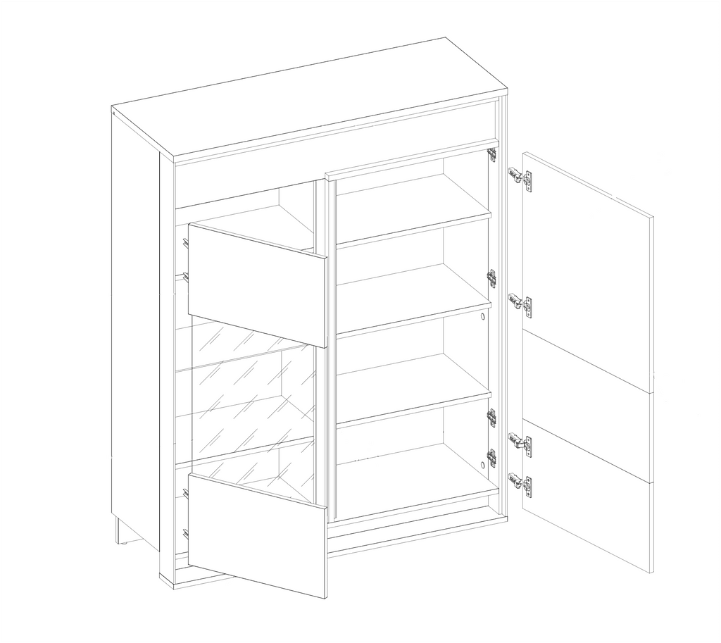 Quant QA-06 Display Cabinet 110cm