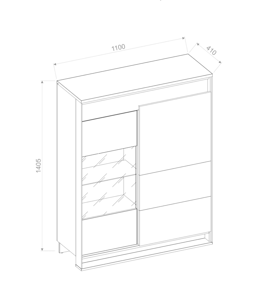 Quant QA-06 Display Cabinet 110cm