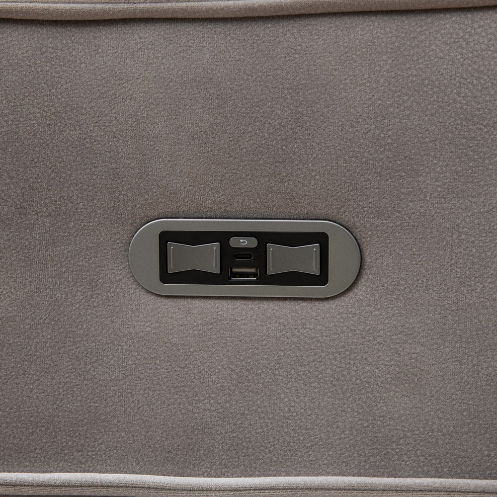 Kensley 3 Seater Sofa Grey (Power Recliner)