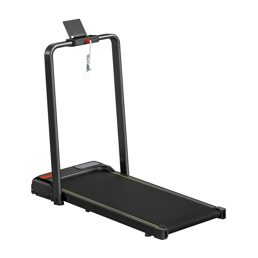 SPORTNOW Folding Walking Treadmill, Under Desk Walking Pad with Incline, Black
