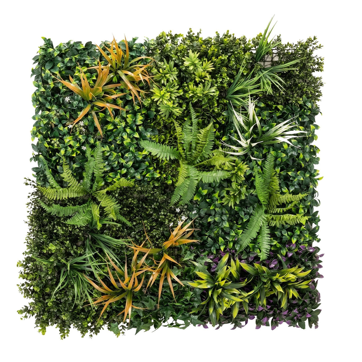 Outsunny Grass Wall Panels, 100 x 100 cm Artificial Grass Wall Decor with Tie Connectors, Greenery Backdrop Panels, Green