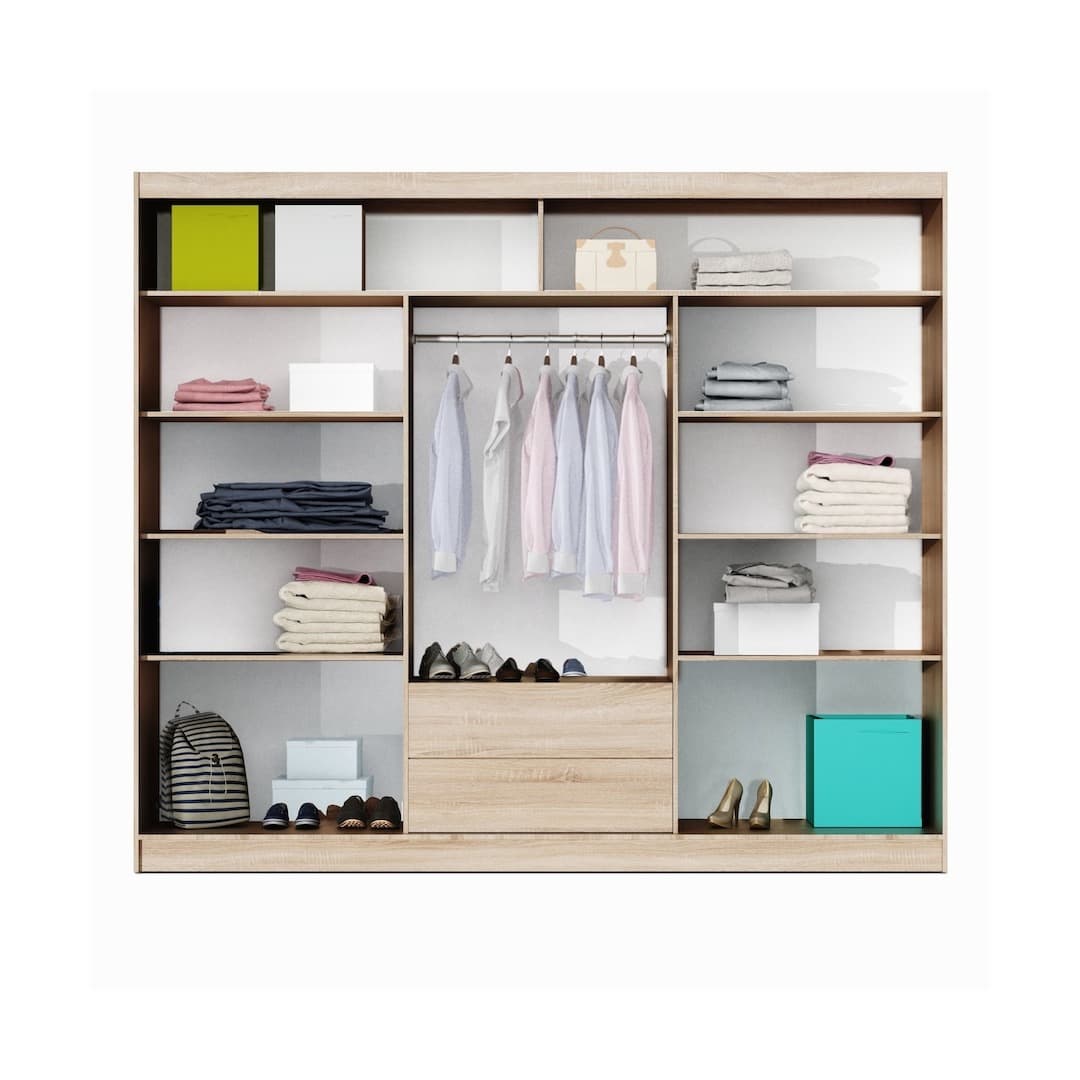 Malibu Sliding Door Wardrobe 250cm, image 4