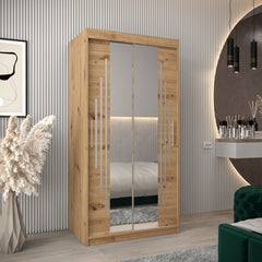 York I Sliding Door Wardrobe 100cm