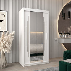 York I Sliding Door Wardrobe 100cm