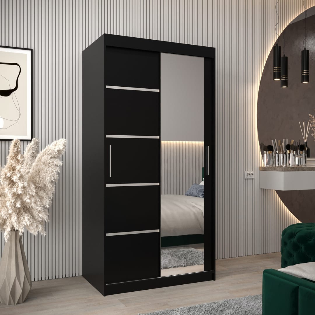Verona 02 Sliding Door Wardrobe 100cm