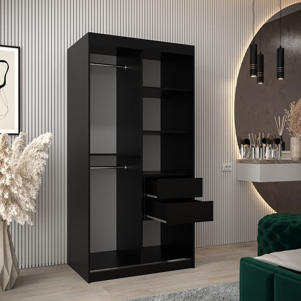 Uppsala V2 Sliding Door Wardrobe 100cm