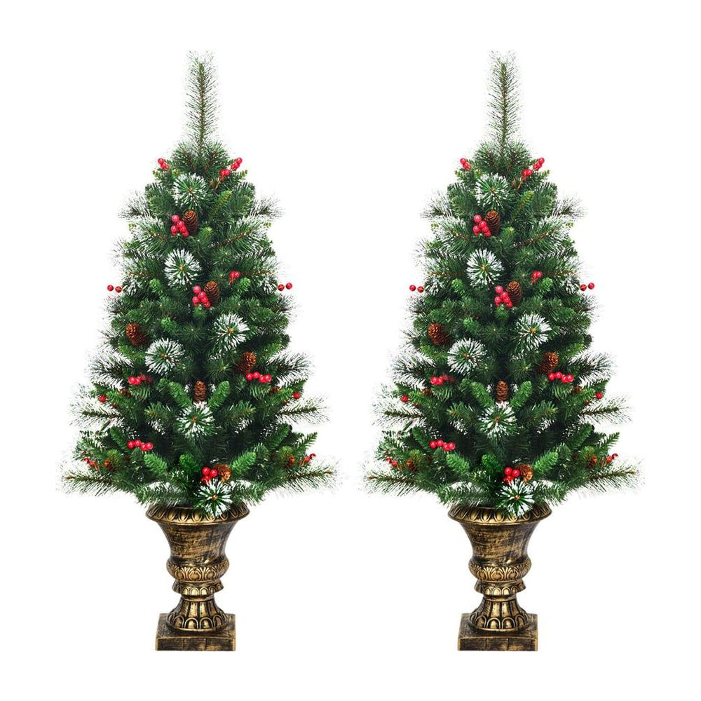 120 CM Artificial Christmas Tree Set of 2