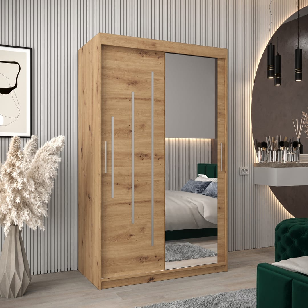 York II Sliding Door Wardrobe 120cm
