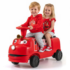 12V 2-Seater Ride on Train Licensed Chuggington with Music and Adjustable Seat-Red