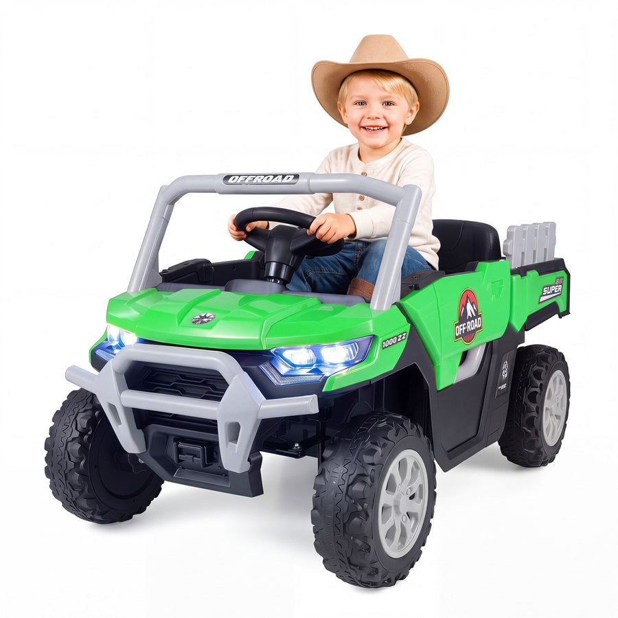12V Kids Ride on Car in Green