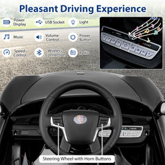 Licensed Porsche Electric Vehicle 12V Kids Ride on Car with Remote Control-Black