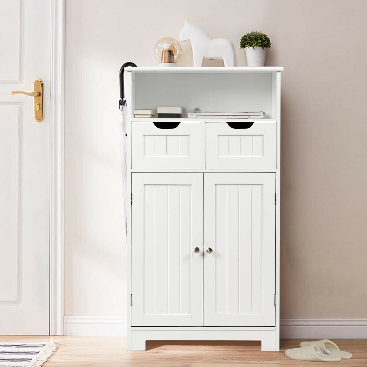 Floor Standing Utility Cabinet with Adjustable Drawers