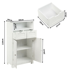 Floor Standing Utility Cabinet with Adjustable Drawers