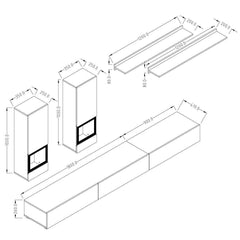 Athens Entertainment Unit For TVs Up To 75"