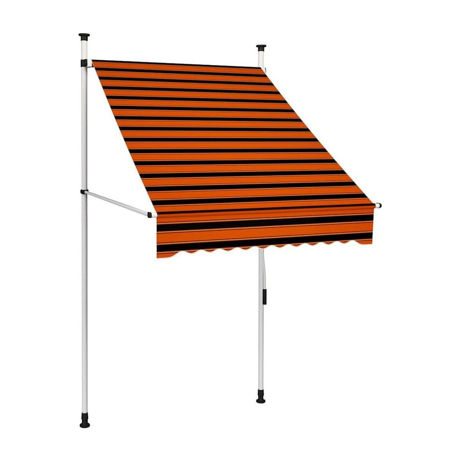 Manual Retractable Awning 100 cm Orange and Brown