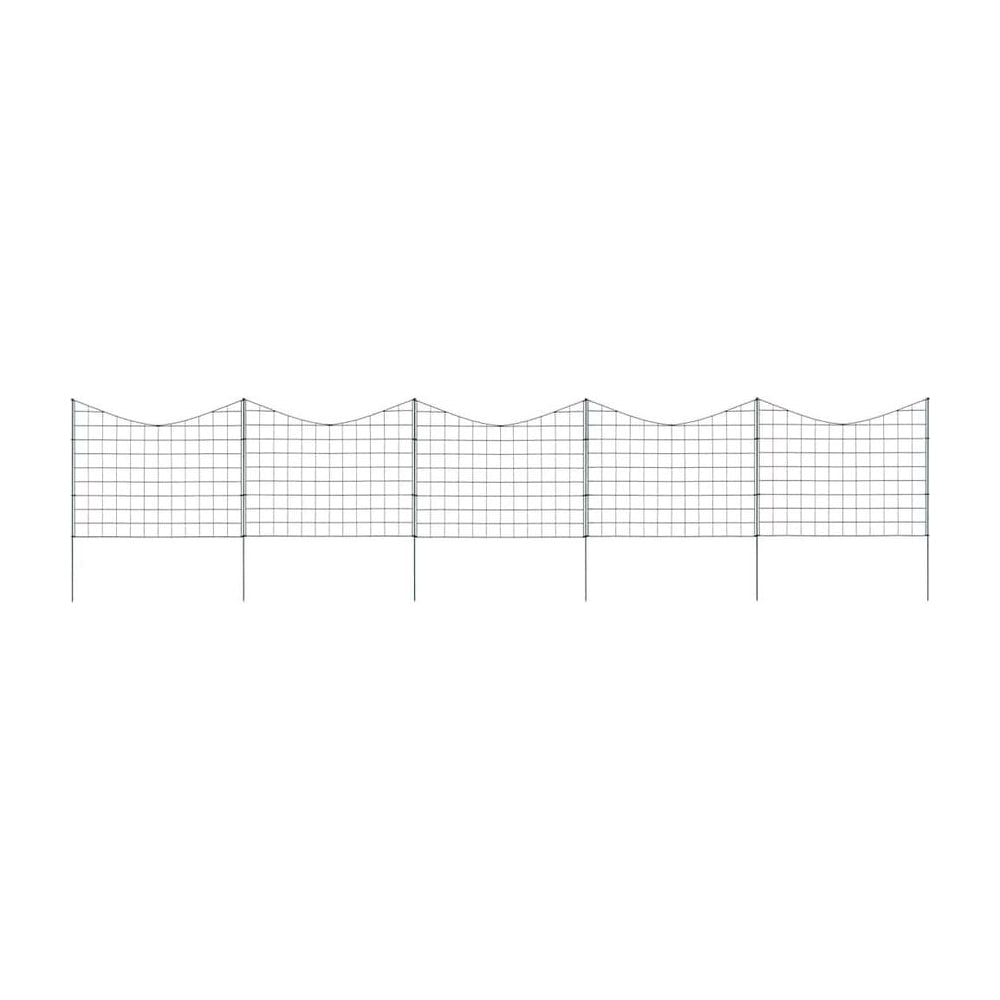Lower Arch Garden Fence Set Green