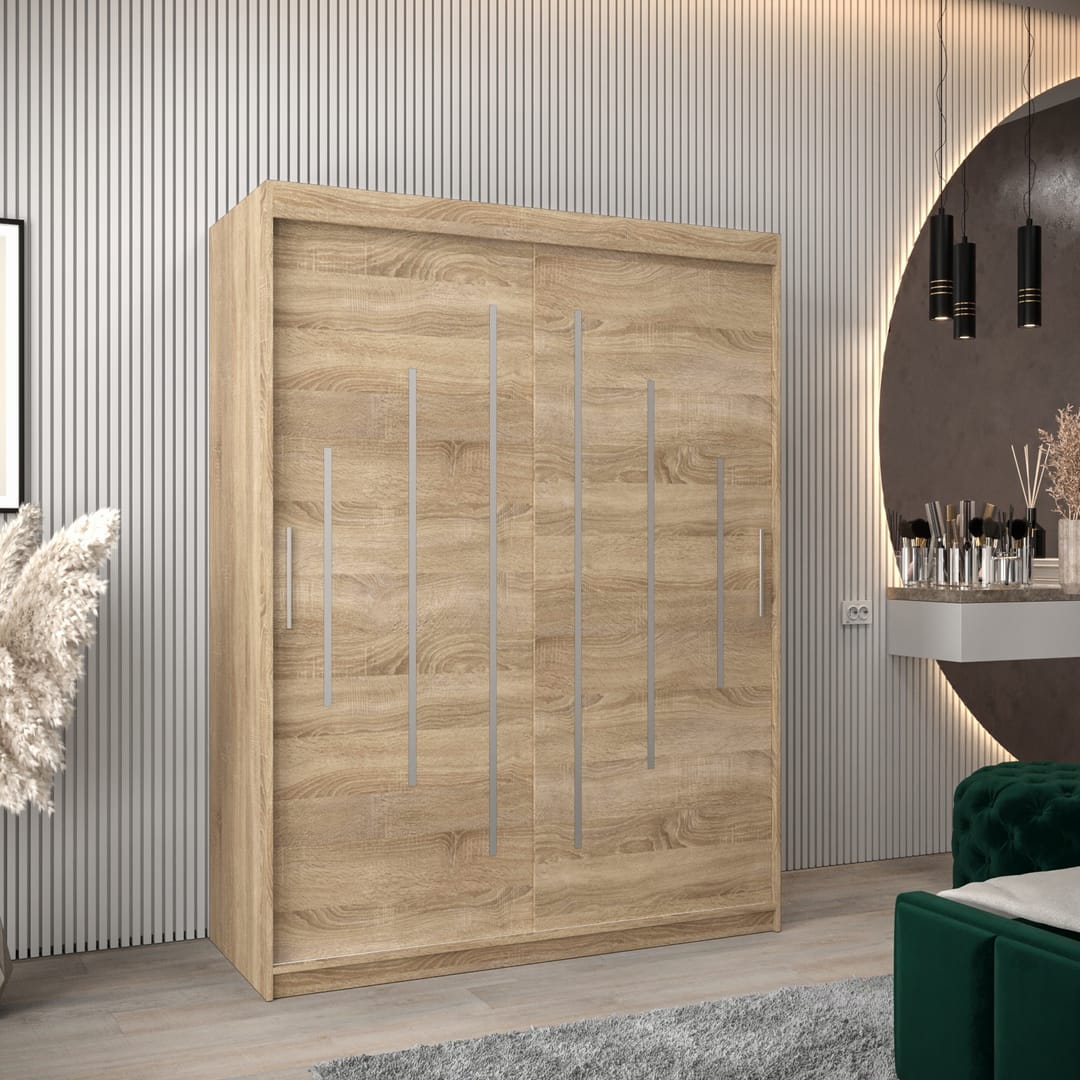 York Sliding Door Wardrobe 150cm