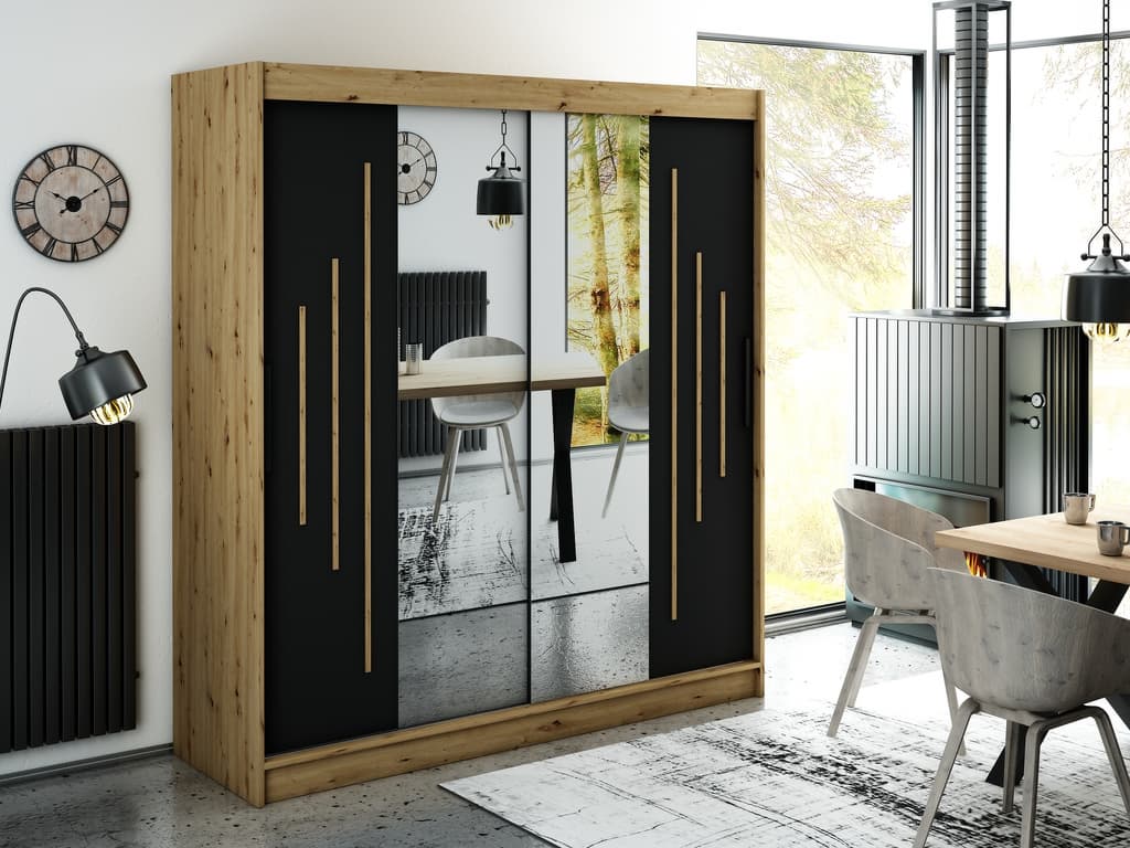 Leto Y1 Sliding Door Wardrobe 200cm - product image 2
