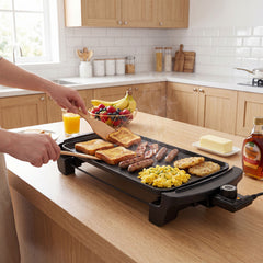 1600W Electric Flat Top Grill with Nonstick Cooking Surface