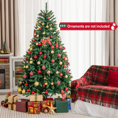 180/225cm Artificial Christmas Tree with PVC Branch Tips, image 2