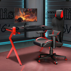 Gaming Computer Desk with Headphones Holder