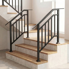 2 Pack Outdoor Handrails for Steps with Adjustable Angle for Concrete