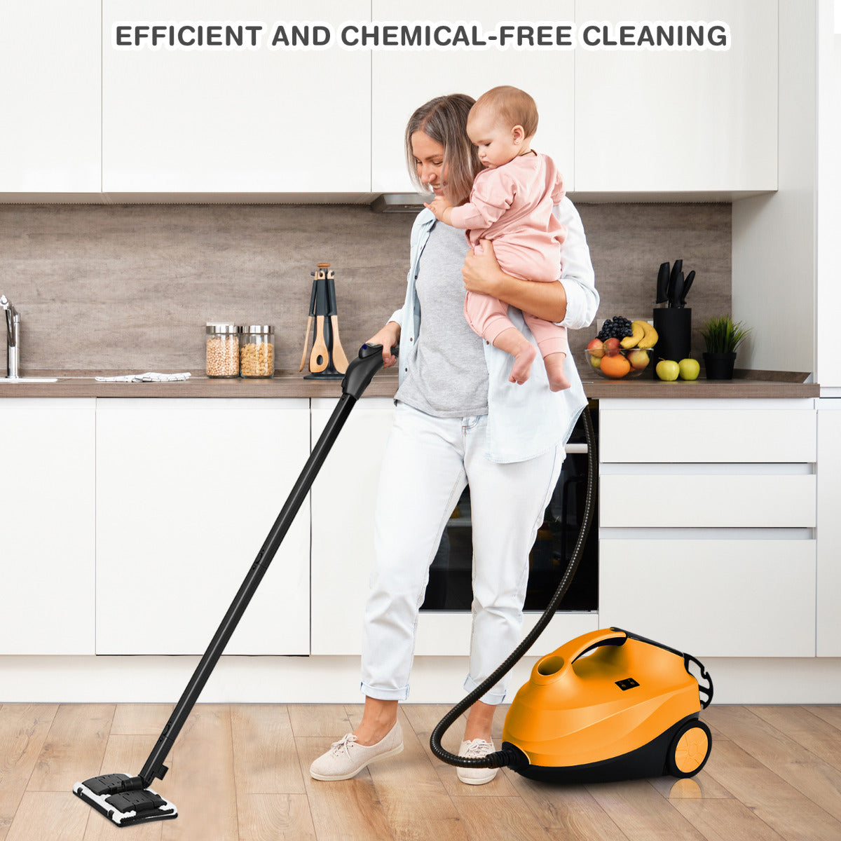 2000w Multi Purpose Steam Cleaning Mop-Yellow