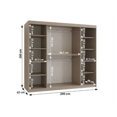 Spoti Sliding Door Wardrobe 200cm