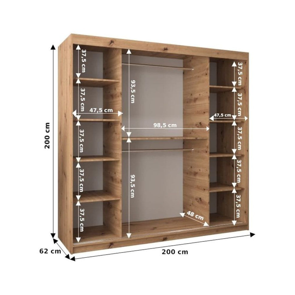 Verona 01 Sliding Door Wardrobe 200cm - product image 16