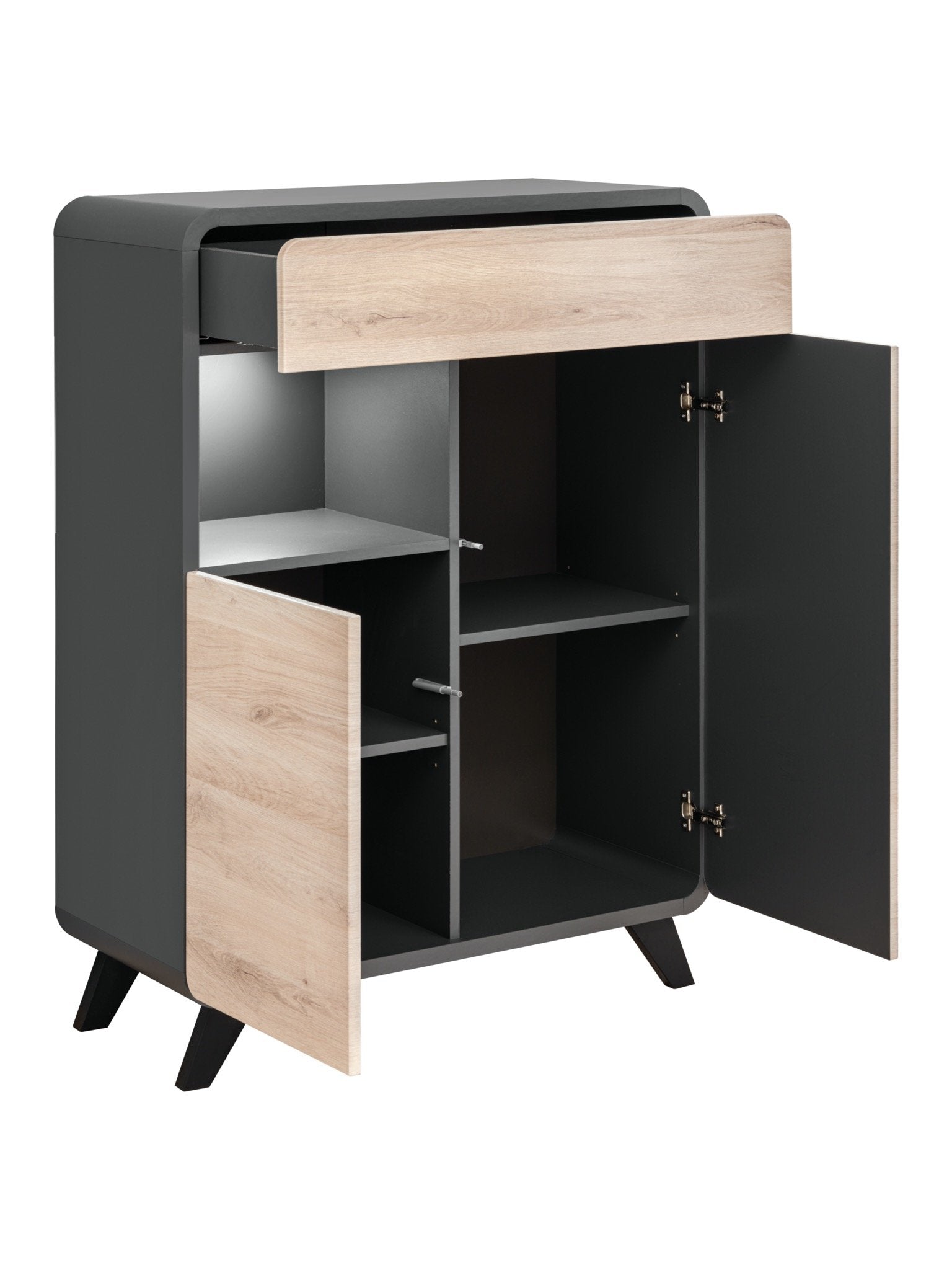 Round Sideboard Cabinet 90cm