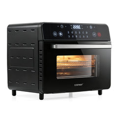 22 L 1800W Air Fryer Toaster Oven Combo 12-in-1 Convection Countertop Oven-Black