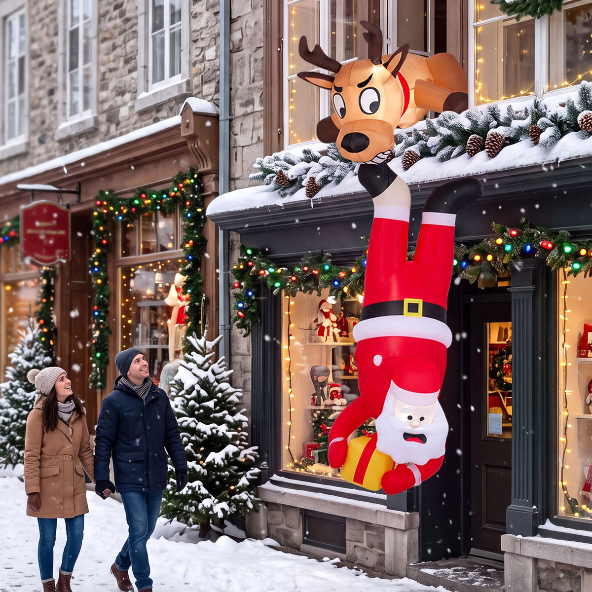 240 CM Inflatable Roof Hanging Christmas Indoor Outdoor Decoration, image 3