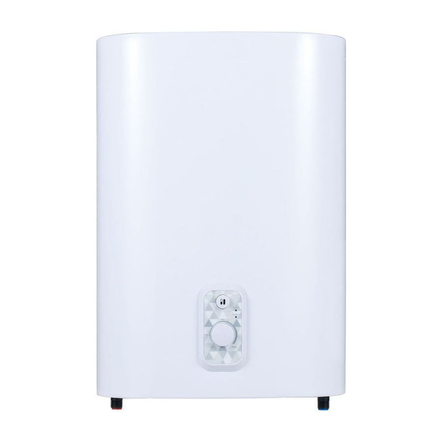 25L Electric Water Heater in white with a central control dial on the front