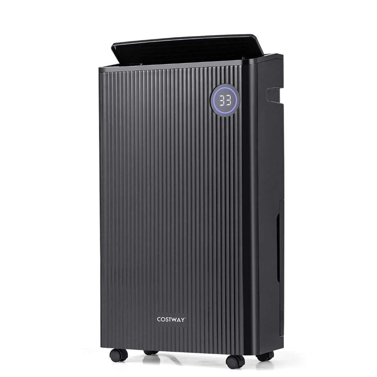 25L/D Dehumidifier for Home with 4 Modes 3-Color Indicator 24H Timer-Black