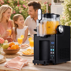 2L Slushie Machine for Home with 4 Presets and LED Display and Auto Cleaning