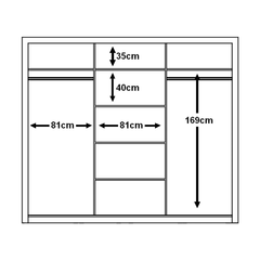 Arti 2 - 3 Sliding Door Wardrobe 250cm - product image 26