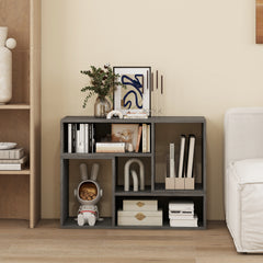 2-Piece Console TV Stand Modern Minimalist Entertainment Center-Grey