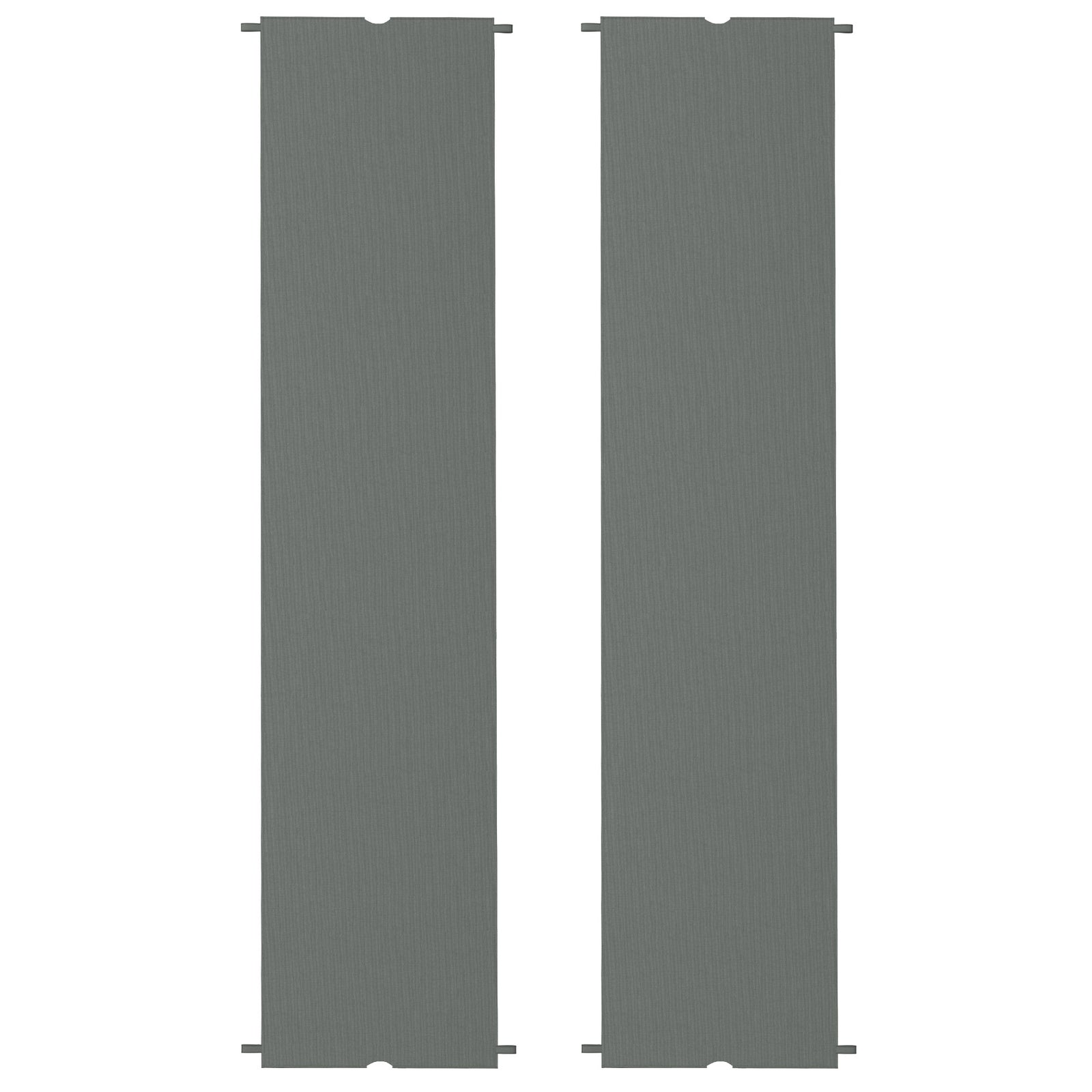 Outsunny 2 Pcs UV Protection Pergola Replacement Canopy, Pergola Shade Cover, Easy to Install, for 3 x 3(m) Pergola, Dark Grey