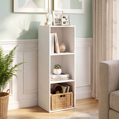 3-Cube Book Shelf Wooden Bookshelf Modern Bookcase Storage Organizer