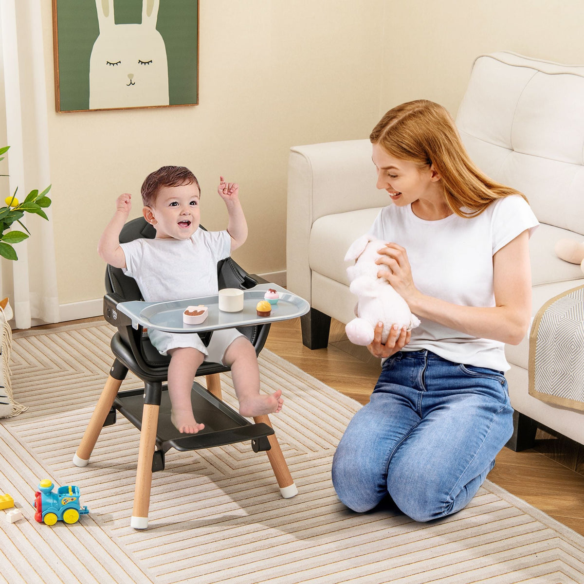 3 in 1 High Chairs in Black, image 3