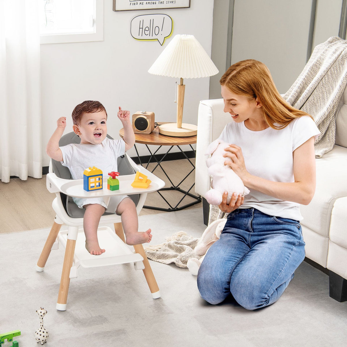 3 in 1 High Chairs in White, image 3