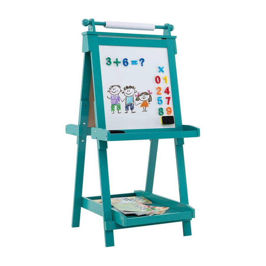3-in-1 Double-sided Art Easel Foldable Easel for Kids-Green
