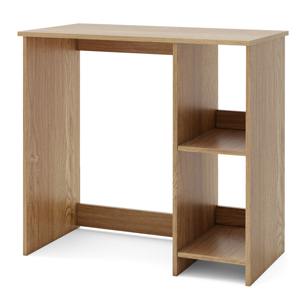 The office desk shown empty against a plain white background