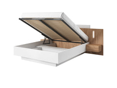 Bed with Bedside Tables E3D