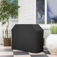 Outsunny 147 x 61cm Plastic Coated Protective Grill Cover - Black