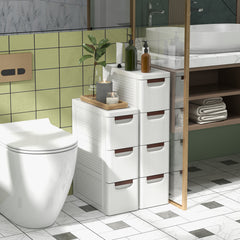 3/4/5/6-Drawer Narrow Storage Cabinet for Small Space-3-Tier