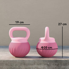 SPORTNOW Soft Kettlebell, 8kg Kettle Bell with Anti-Slip Grip for Home Gym Weight Lifting and Strength Training